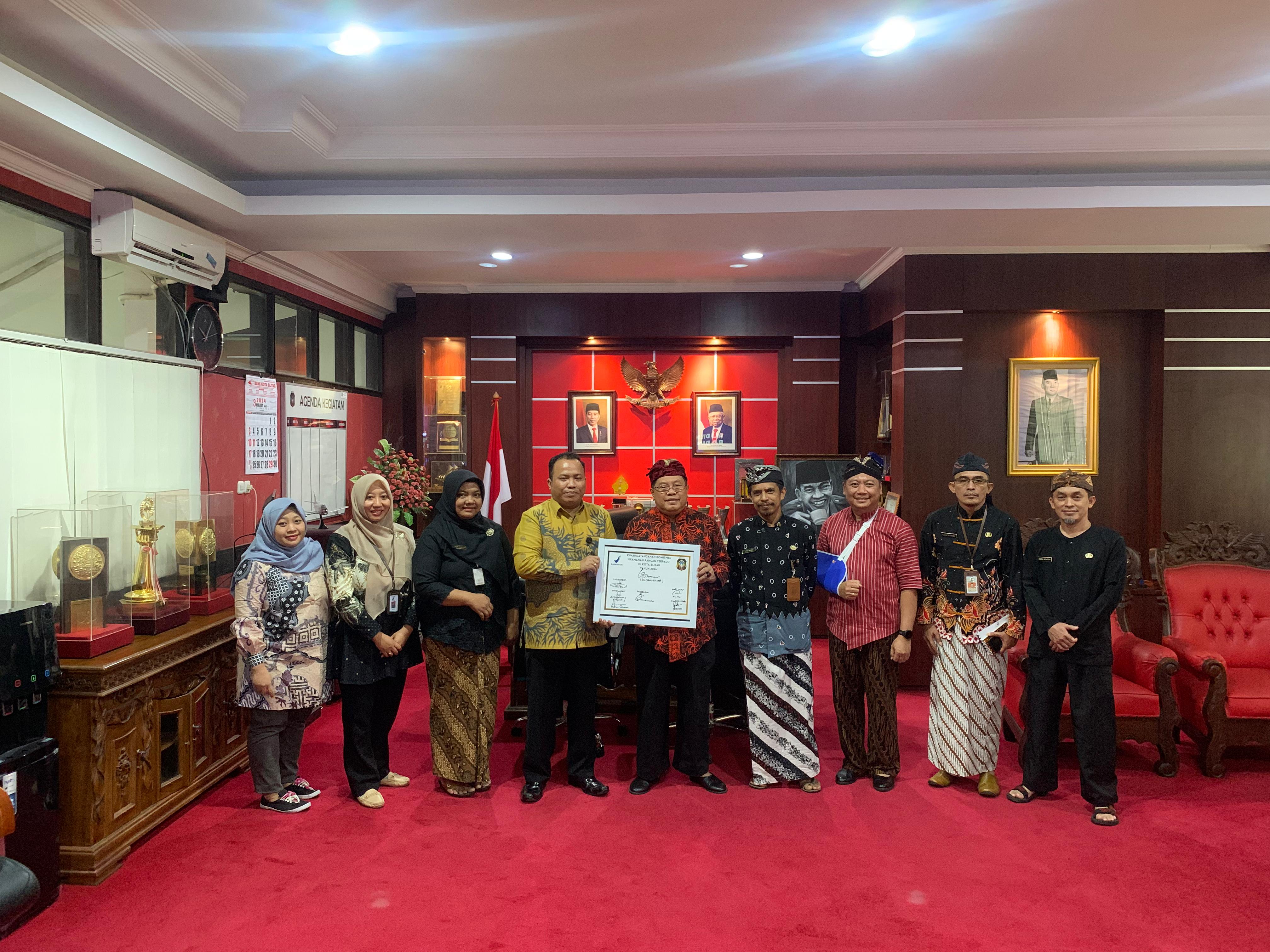  Audiensi dengan BPOM Kediri, Wali Kota Santoso Sebut Kota Blitar Ditunjuk Sebagi Pilot Project Program Prioritas Nasional Keamanan Pangan Terpadu 1