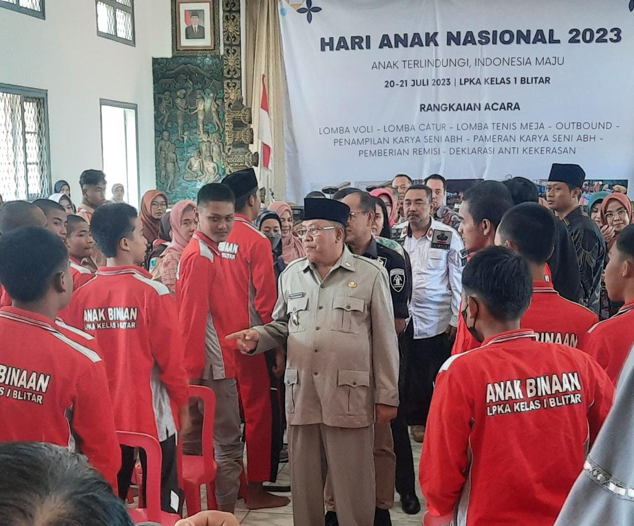  Hadiri Peringatan HAn 2023 di LPKA Kelas 1 Blitar, Wali Kota Blitar Berharap Anak Binaan Dapat Mengasah Ketrampilan Secara Optimal 1