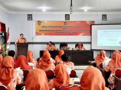 Sejahterakan Perempuan dan Anak, Sekda Kota Blitar Dukung Sosialisasi Pembinaan Forum Puspa Kota Blitar