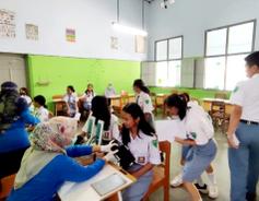 Pantau Kesehatan Remaja, Puskesmas Sananwetan Lakukan Secreening Kesehatan di Beberapa Lembaga Pendidikan
