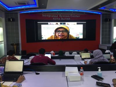 Ukur Kemajuan Statistik Sektoral, BPS Kota Blitar Ikuti Interview EPSS Tahap 4 Secara Virtual